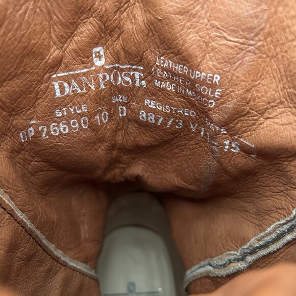 Dan Post 26690 Albany Bucklace Western Cowboy Boots Mens 10 D - Picture 5 of 12